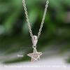 Cute Five -Pointed Star Pendant White Blue Opal Necklaces For Women 925 Silver Birthstone Boho Jewelry Fashion Pentagram Necklace