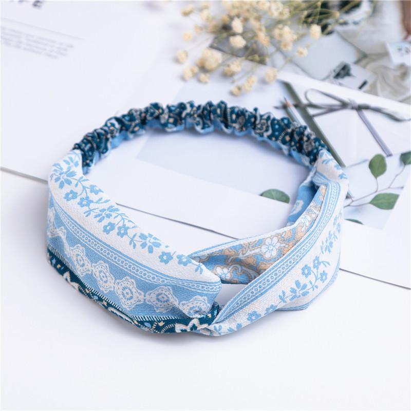 Модные женские туфли для девочек, летние богемные резинки для волос, повязки на голову с принтом, винтажные повязки на крестах, тюрбан, банданы, повязки для волос, аксессуары для волос