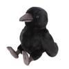 SunLemon Fluffies Medium Crow 15 X 24 X Plush Animal Cute Bird 20.5cm P-1473