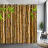 Зеленый бамбук шторка для душа Дзен медитация природа ботанический полиэстер ткань шторки для душа декор для ванной комнаты с крючками