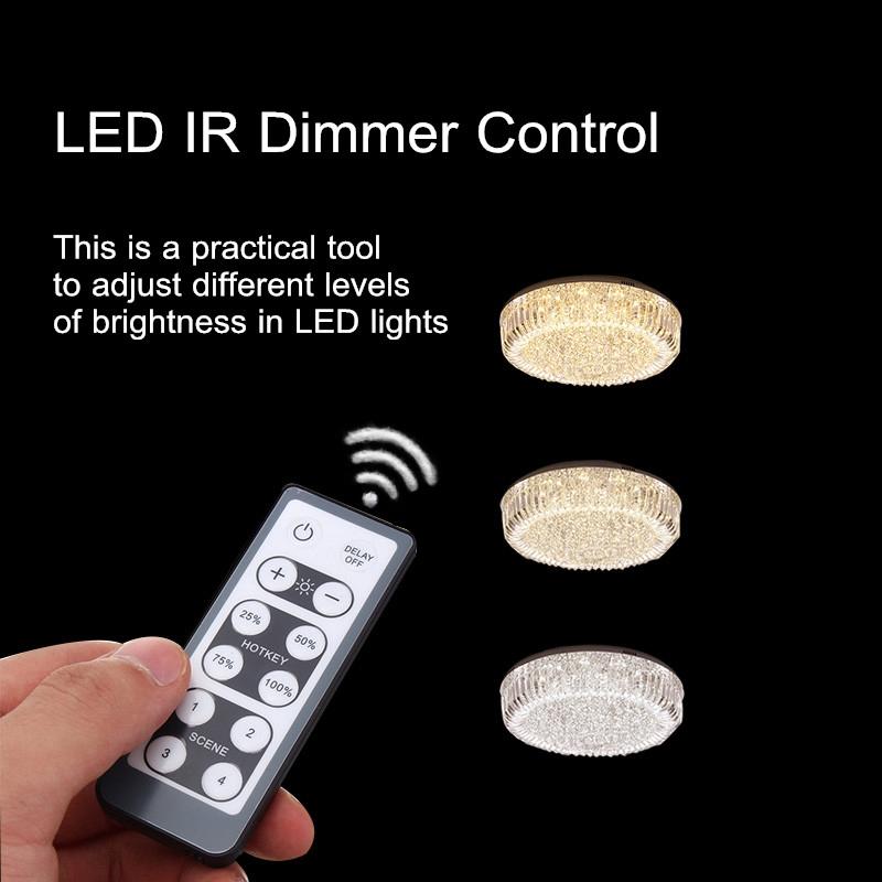 150W AC 110V/220V With 12 Keys IR Remote Control LED Dimmer Max Wall Dimmer Switch For Dimmable Light Lamp Bulb