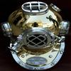 Diving Helmet Shiny Finish US Navy Marine Deep Sea Divers Helmet Scuba 18 Helmet