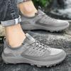 Autumn High Quality Brand Men's Hiking Shoes Leather Casual Shoes Thick Soles Wear-resistant Men's Sports Shoes Breathable