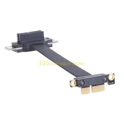 B03C Гибкие удлинители PCIE X1 с двойным углом 90° Высокоскоростной удлинительный кабель PCIe x1 на x1 Обеспечивает быструю передачу данных 50 мм/10 см