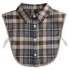 Women Detachable Plaid Shirt Design Fake Collar False Blouse Clothing Accessories
