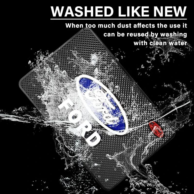Silicone Car Dashboard Non Slip Mat Phone Glasses Anti-skid Pad For Ford Ranger Focus Kuga Mustang S-MAX Transit Mondeo Fusion