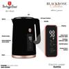 Electric Kettle 1.7L + Digital Toaster Berlinger Haus Bh-9540 Black Rose