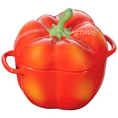 Staub Cocotte 12 см керамическая жаропрочная керамика безопасна для микроволновой печи японская керамическая перечная кокотница "Паприка Апельсин" [Авторизованный продукт] 40500-325