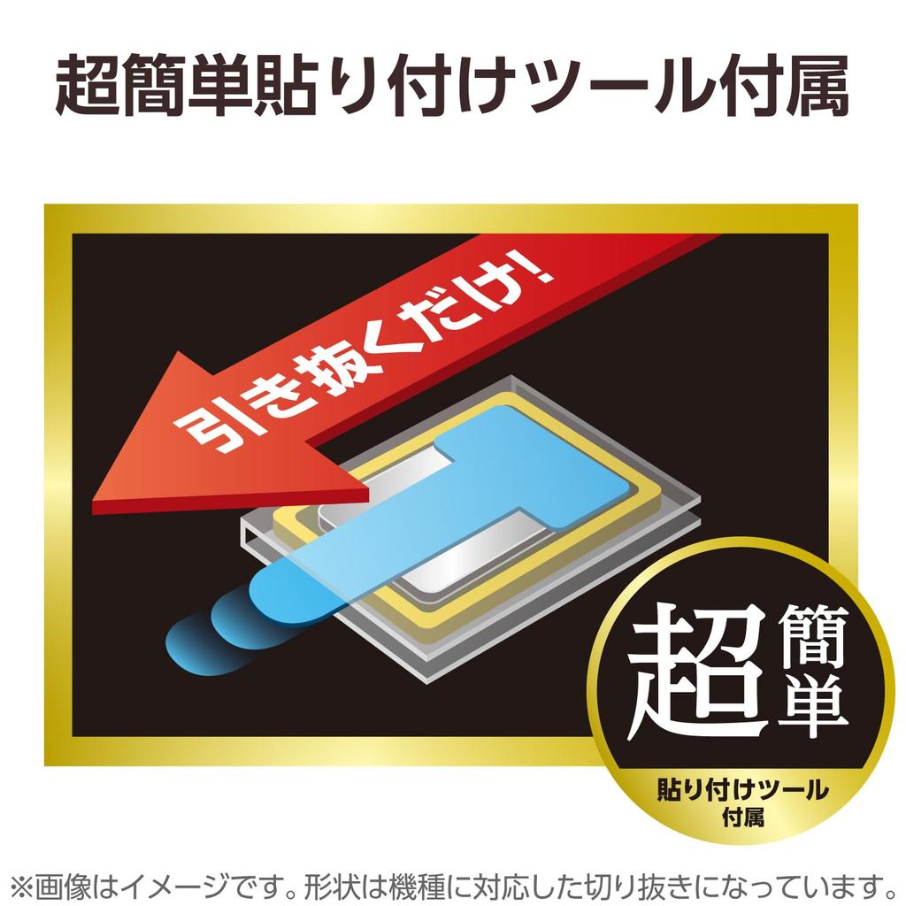 Elecom Защитное стекло для экрана iPad Pro, закаленное, с защитой от синего света, гладкое, безвоздушное, включает инструмент для легкой установки, 13 дюймов (М4) Защитная пленка, Стекло, Глянцевая, Фильтрующая, С захватом,