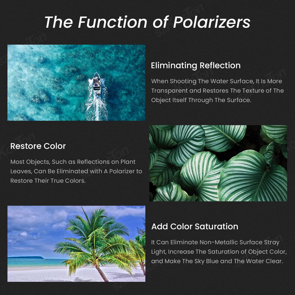 Фильтр CPL Ультратонкая оптика с многослойным покрытием Круговой поляризационный фильтр для объектива камеры 37 мм 49 мм 52 мм 58 мм 67 мм 72 мм 77 мм 82 мм