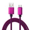 USB Type C Cable Date Sync 2.4A Fast 1M 2M 3M Charging Nylon Braided Wire Charger Cable For Samsung Huawei Android Mobile Phone