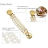 2pcs Flower Shawl Brooch Pearl Duck Clip Clasps Trendy Sweater Blouse Pin  Four Seasons