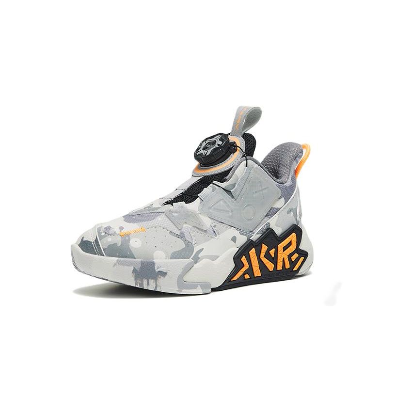 Anta Баскетбольные кроссовки Cement Nemesis Mid, детские кроссовки серые A312249911-3