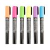 6 Piece Neon Chalk Markers Set Non-Toxic Liquid Chalk Multi-Surface Easy Clean Fine Point Reversible Tip Ideal Artists Crafters