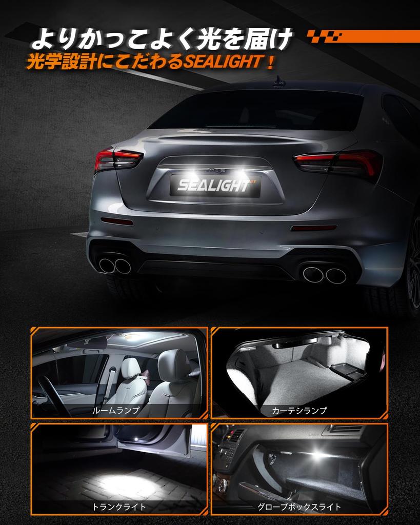 SEALIGHT T10 LED Position Lamp, License Plate Light, Explosive 1040lm, 360 Degree Light Distribution