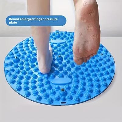 Силиконовый массажный коврик для ног с текстурированной поверхностью, противоскользящей конструкцией, способствует циркуляции крови и расслаблению мышц для ухода за ногами