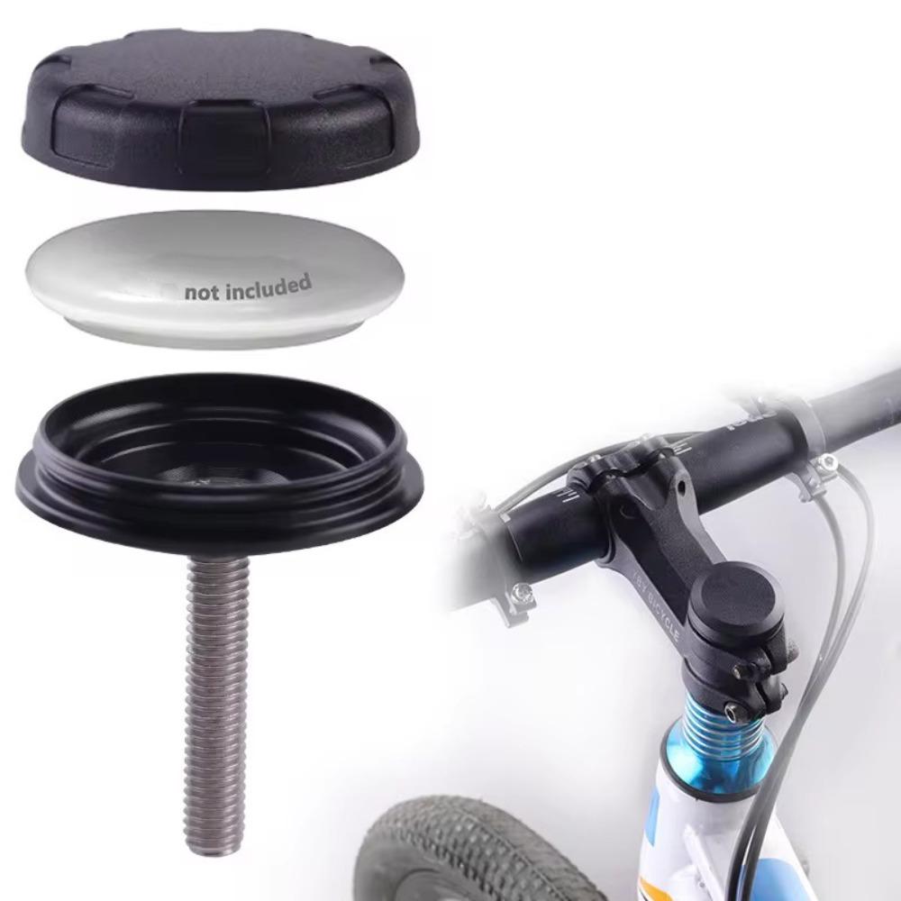 Protective Bicycle Tracker Mount Waterproof Locator Bracket Bike Headset Top Cap for AirTag