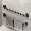 Bathroom Towel Holder White Without Drilling Bathroom Black Towel Rack Towel Bar Self-Adhesive Bathroom Towels Rack Towels Rail