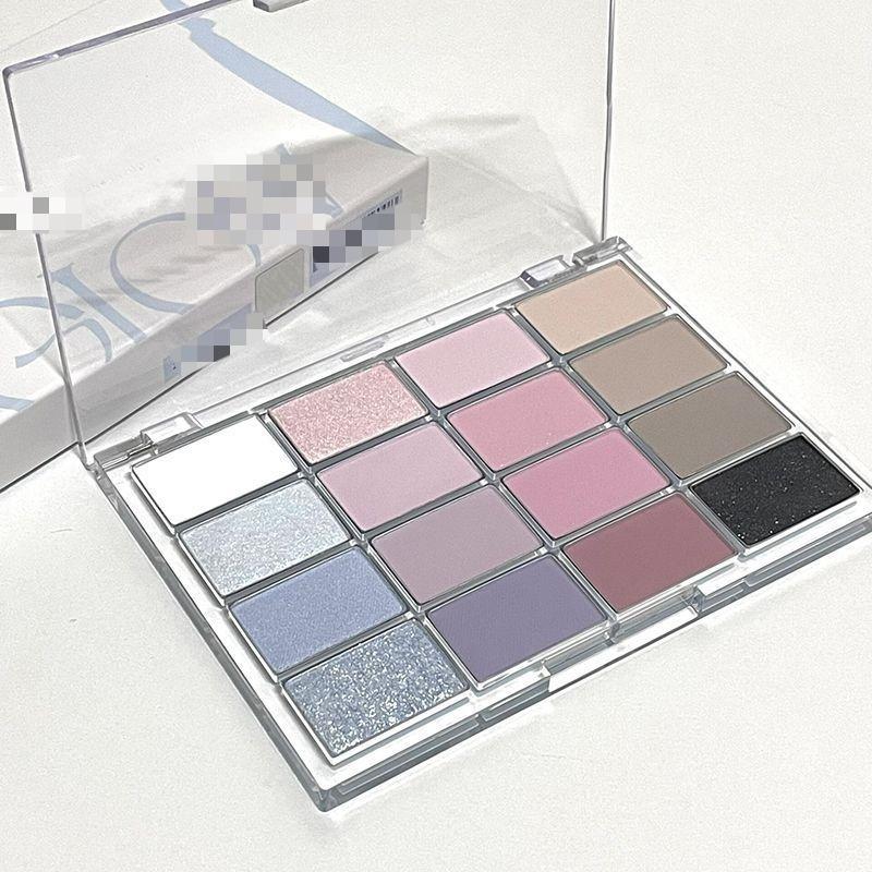 Простая шестнадцатицветная палетка теней для век, многоцветные перламутровые матовые тени для век, интегрированная палетка