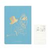Nitoms STALOGY Year Moomin ToDo Sticker X1465 Notebook, 1/2 Notebook, B6, Grid, Blue, Set,
