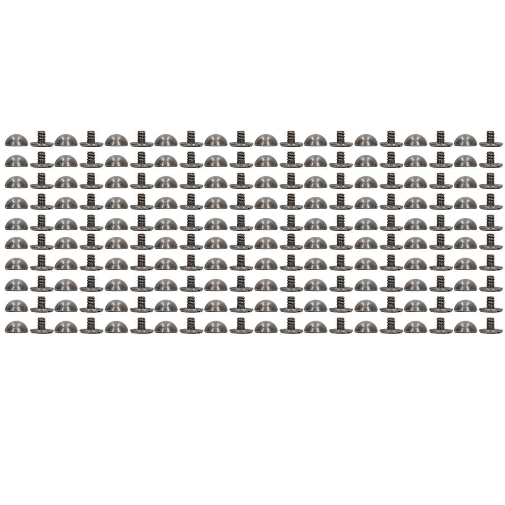 Комплект кожаных заклепок 8 мм 100 штук Портативные Маленькие Круглые Грибовидные Из Твердого Сплава Гальванические Декоративные Кожаные Заклепки