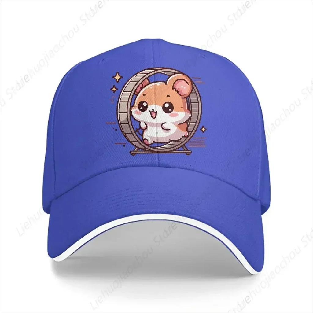Washed Unisexs Baseball Cap Go Speed Sports Snapback Caps Dad Hat Cute Hamster Animal Golf Hats