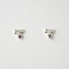 MERRYMOTIVE [Silver] Shining ribbon and heart earring