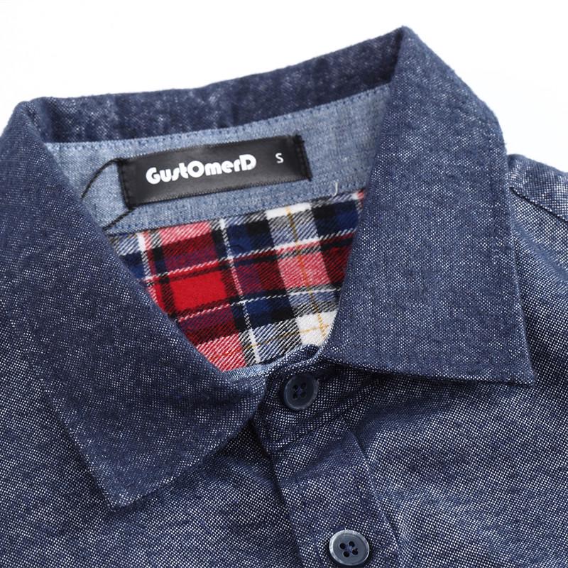 Весенне-осенние мужские повседневные карманные социальные рубашки, рубашка из 100% хлопка, мужская однотонная приталенная мужская классическая рубашка с длинным рукавом с отложным воротником