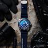 Seiko Prospex Padi Ограниченная серия Самурай 200м Водонепроницаемые Автоматический Механический Механизм Силиконовый Ремешок Часы 43.8мм Мужские Часы Синие SRPJ93K1
