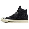 Chuck 70 Comfortable Casual High Top Espadrilles Unisex Graphite Black