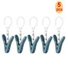 1/5Pcs Rotatable Clothes Pegs Windproof Anti-Slip Drying Clip Travel Towels Hanger Laundry Clip Hanging Hooks Socks Clips