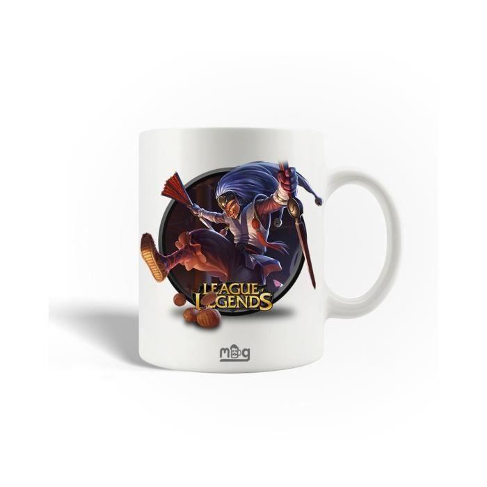 Ceramic Mug - League of Legends - Masked Shaco - 30cl - Dishwasher Safe - White