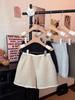 Women's Thickened Woolen High-Waisted Wide-Leg A-Line Shorts - Autumn/Winter 2025