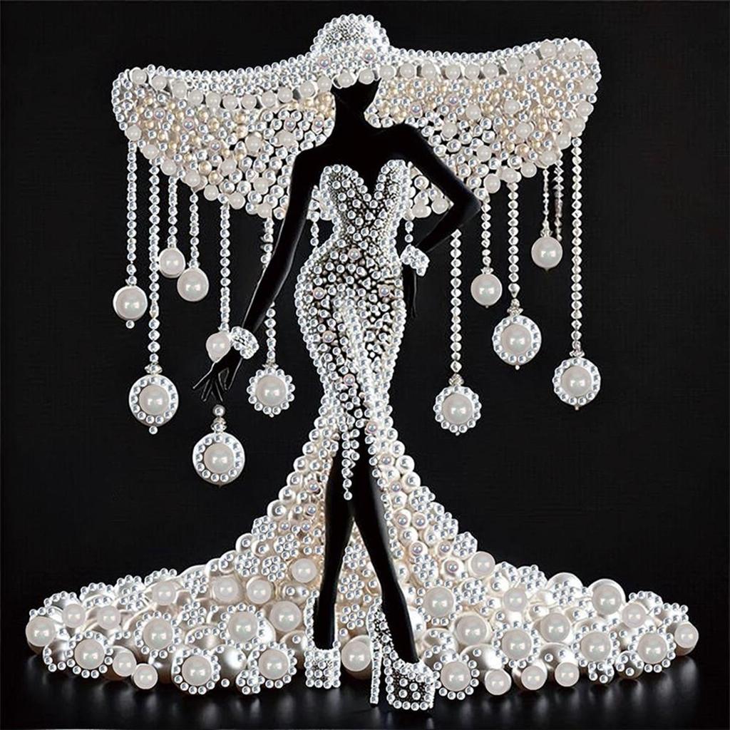 5D DIY Partial Special Shaped Drill Diamond Painting Kit Elegant Lady Decoration Home Decoration Gift