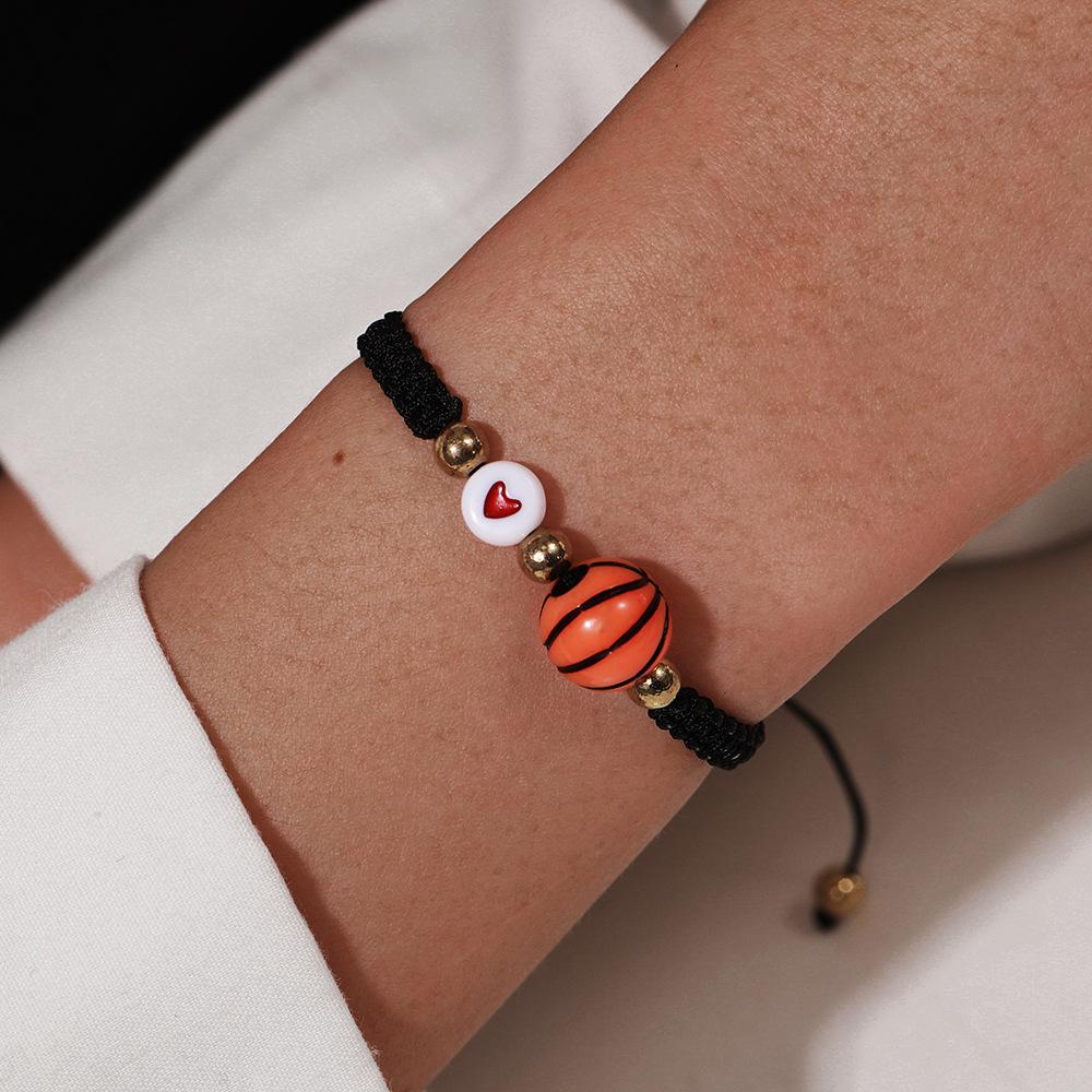 Hot Sale New Ball Football Rugby Bracelet Sports Bracelet Weaving Adjustable Bracelet Jewelry