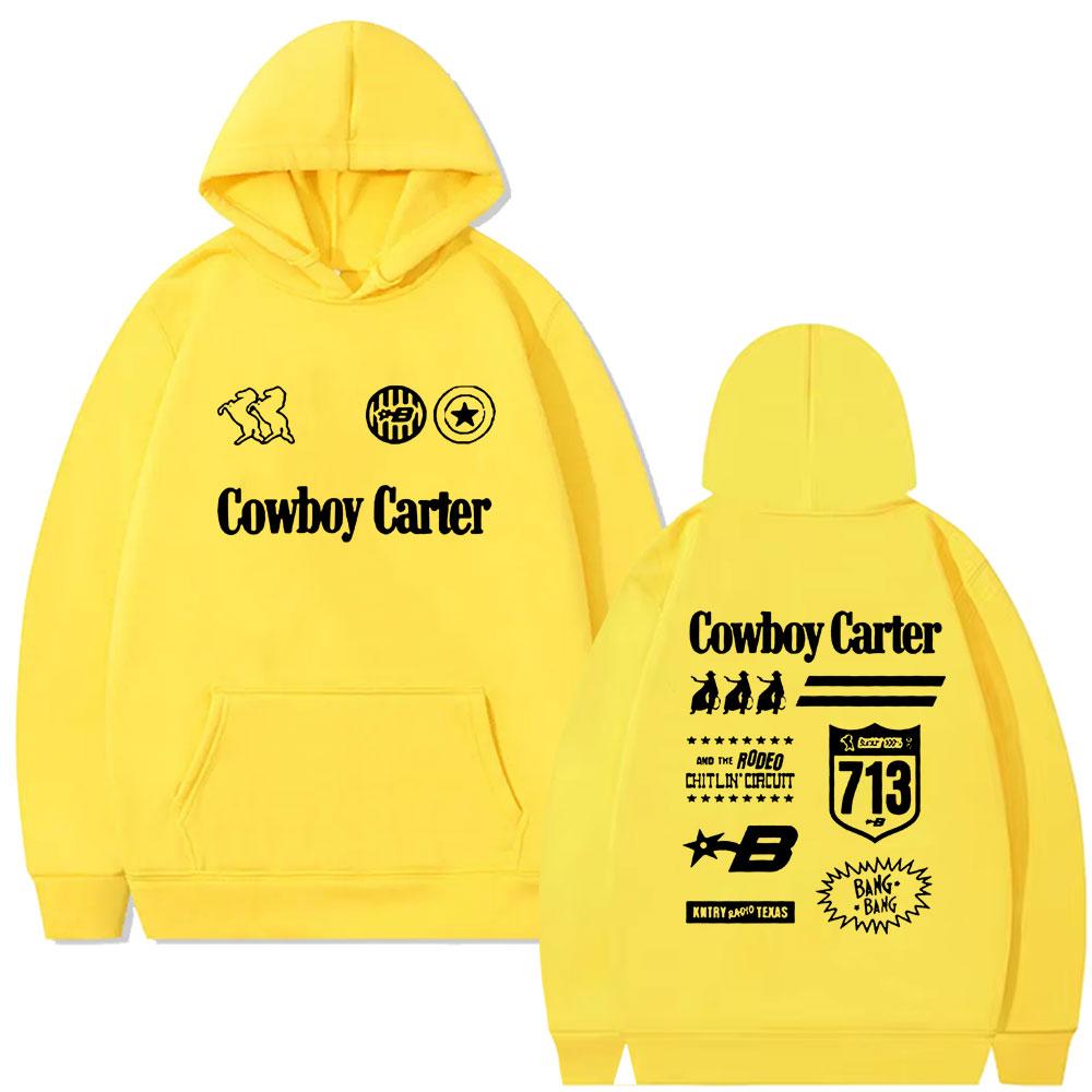 Худи Beyonce Cowboy Carter Tour Подарок для фанатов Мужской Женский Модный Оверсайз Худи С капюшоном Спортивный костюм Мужской Винтажный Повседневный Худи