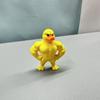 3D Muscle Duck Statue Desktop Decor,Cute Bookshelf Whimsical Figurine,Multifunctional Indoor/Outdoor Decoration, Home Accessory