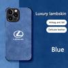 Автомобиль Для Lexus Эмблема Замша Все Включено Чехол Для Телефона Для iPhone 16 15 13 14 12 Pro Max Mini 8 XR XS 16 Plus 15Pro MAX Чехол Оболочка
