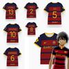 Blue Lock Fc Barcha Football Jersey Megauru Bachira Role-Playing Shirt Blue Lock Men's And Women's Loose Sports Casual T-Shirt