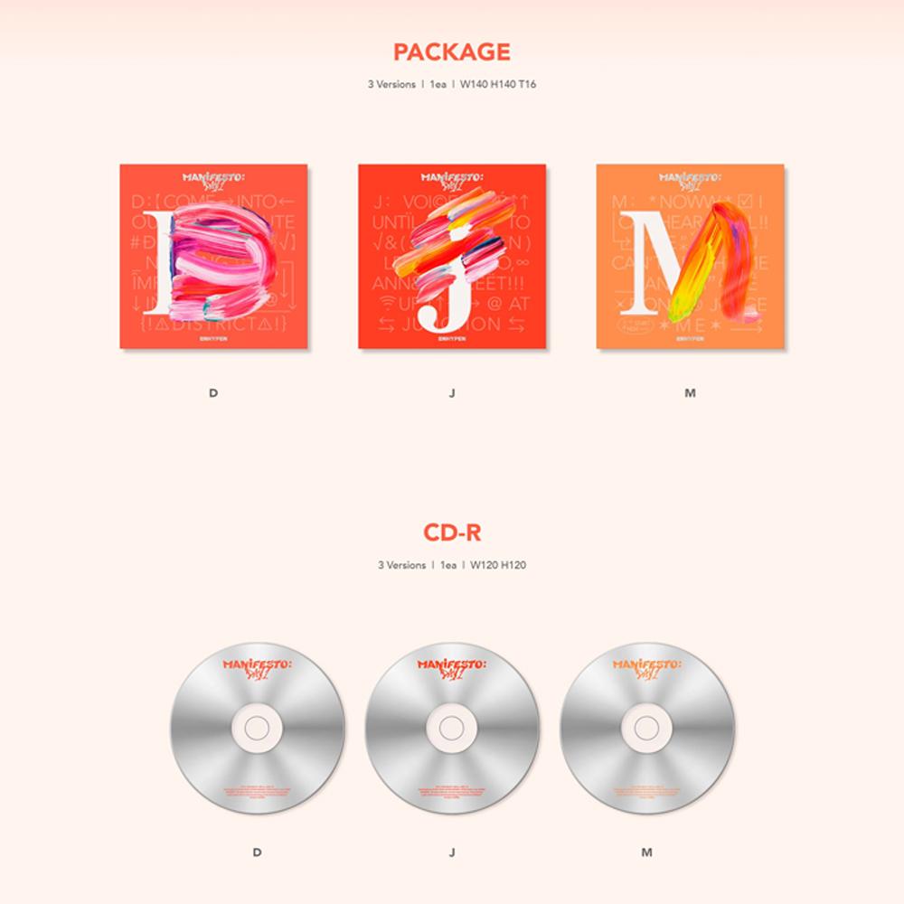 ENHYPEN MANIFESTO : DAY 1 (ENGENE Ver.) Incl. Weverse Gift