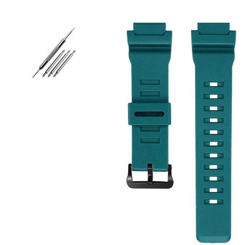 Силиконовый ремешок для часов 18 мм для Casio WS-1400H/1300/1700H W-737H Спортивный полимерный силиконовый ремешок Аксессуары для мужских браслетов