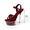 Women's Shoes Spring Clear Heels Sexy Sandals Slipper Girls Shoe for Party Club 14cm Heel 4cm Platform LFD-B3537