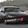 For Peugeot 106 107 108 206 207 208 301 307 308 406 407 408 508 607 2008 3008 4008 5008 GT RCZ RifterCar Windshield Sticker Fron 6RQ