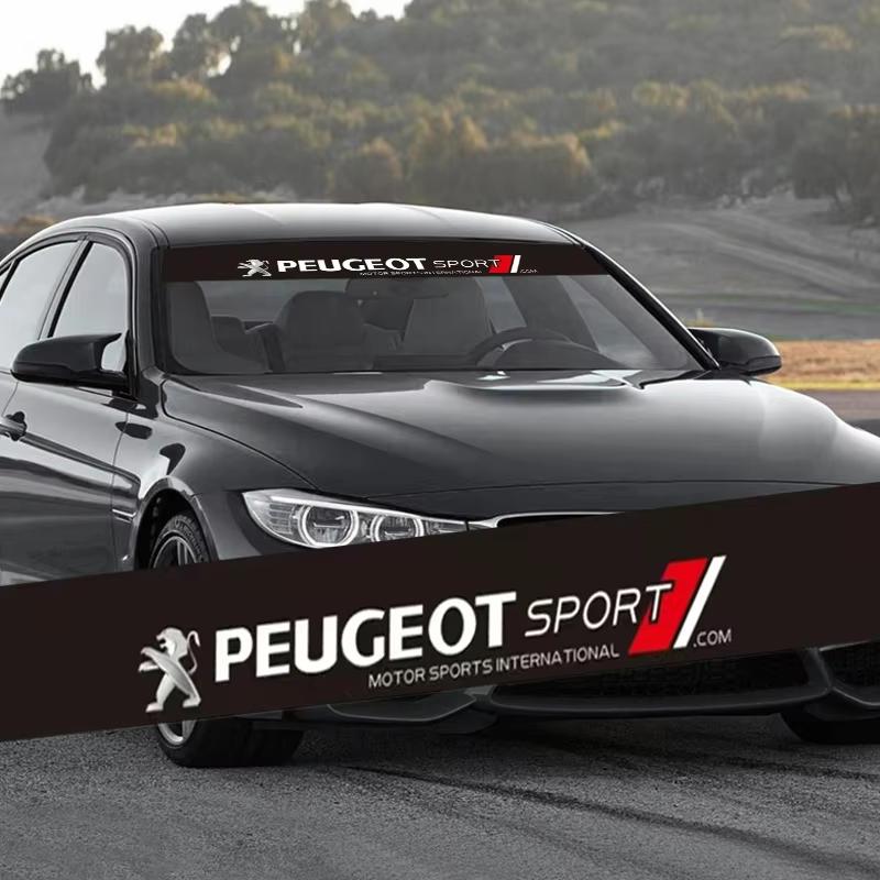 For Peugeot 106 107 108 206 207 208 301 307 308 406 407 408 508 607 2008 3008 4008 5008 GT RCZ RifterCar Windshield Sticker Fron 6RQ