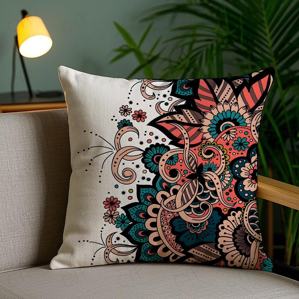 Чехол на подушку с дизайном B-Batik из Индонезии, противоаллергенный, с невидимой молнией, из шелковистого короткого плюша, чехол на диванную подушку