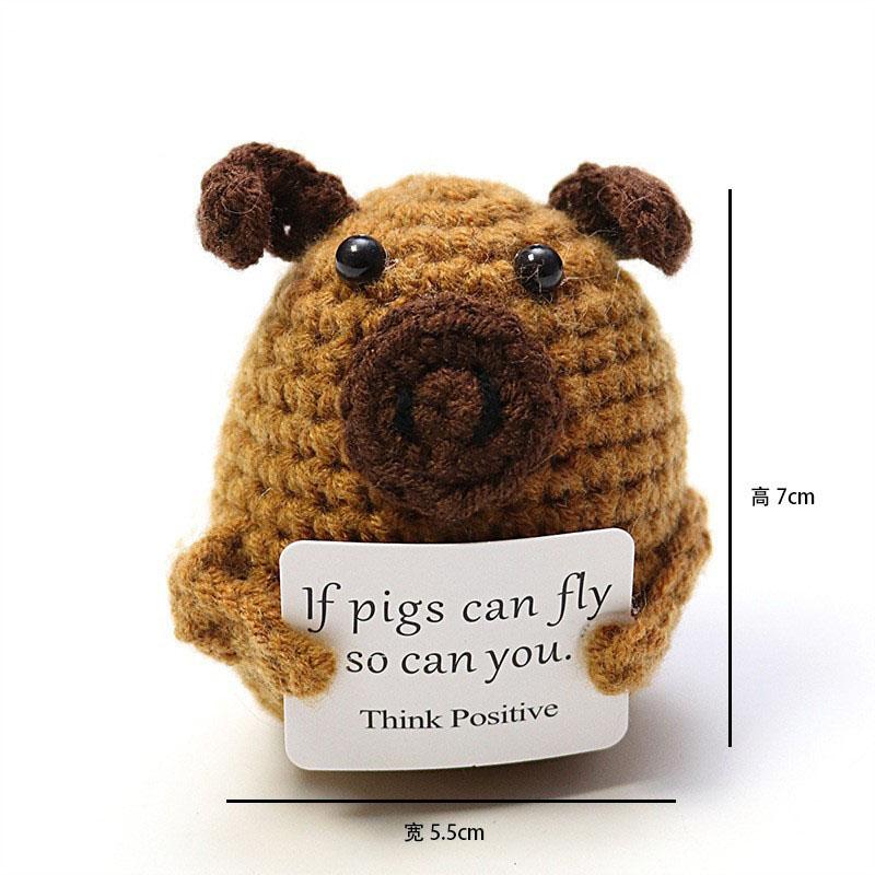 Творчество Ручная работа Позитивная кукла Картофель с карточкой Украшение для дома Вязание Кукла Гороховая пчела Картофель Украшения для офиса