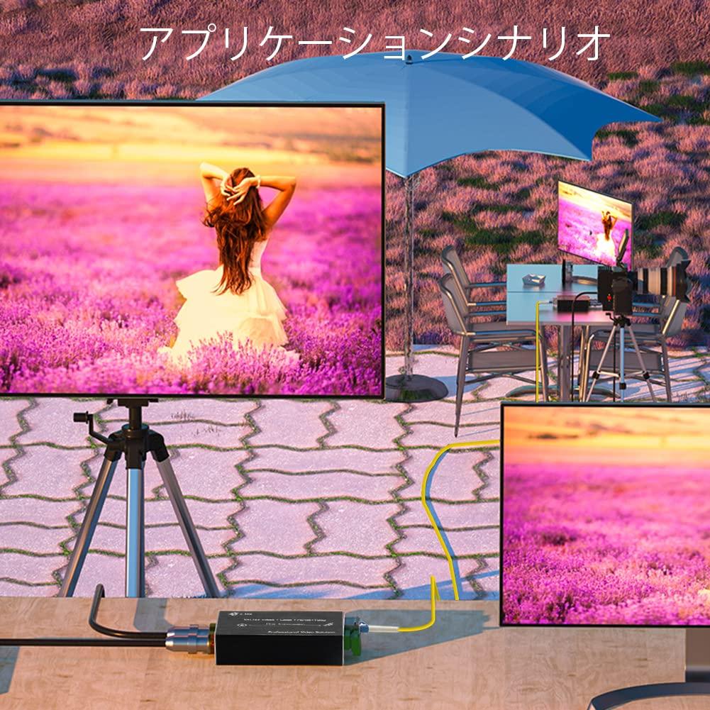 Мини-конвертер 12G SDI Fiber Extender Оптоволоконный 12G 4K SDI в оптоволоконный конвертер Модуль SFP в комплекте Петлевой выход обратный RS485 tally одноволоконный