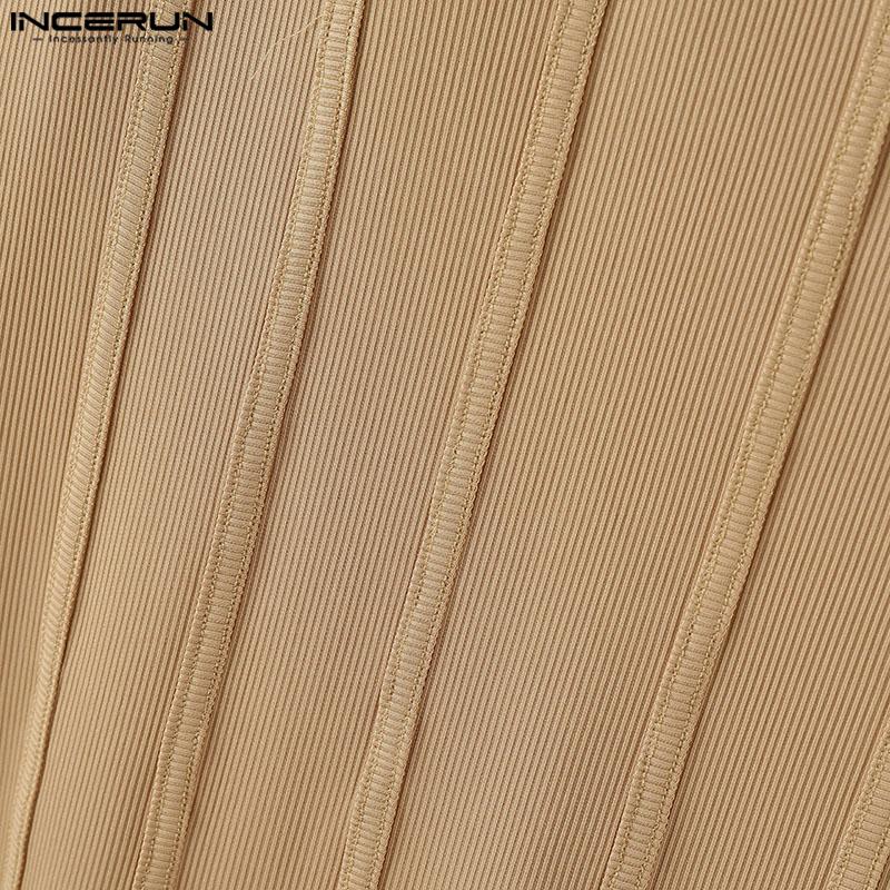 INCERUN Мужские облегающие спортивные майки без рукавов для повседневной носки