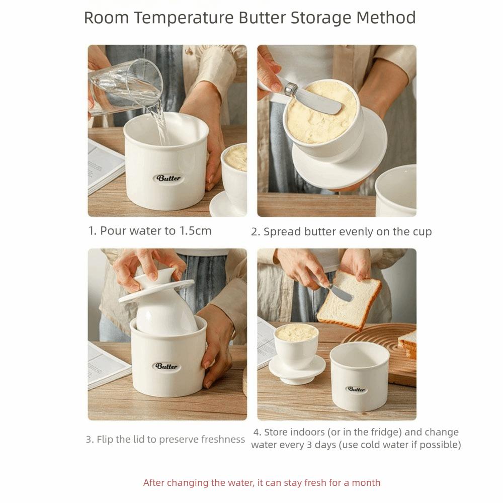 Керамическая масленка большой вместимости, ручной работы, удобная подставка для масла, для дома