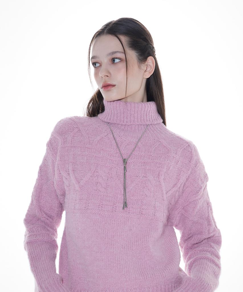 LARTIGENT L14 Turtleneck Knit(Pink)